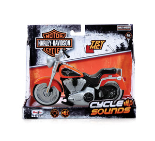 Maisto, Cycle Sounds, Harley-Davidson 2004 FLSTFI Fat Boy!, Moto, 1:18, 4+ anni