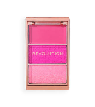Makeup revolution Icona fard, tavolozza fard, bandiera rosa shocking, 6,3 g