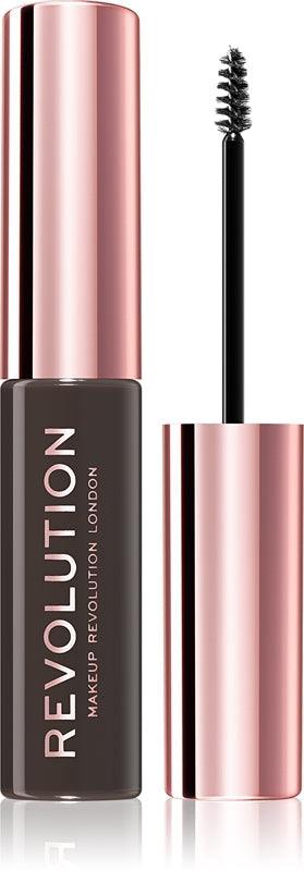 Makeup Revolution アイブロウジェル ダークブラウン 6ml
