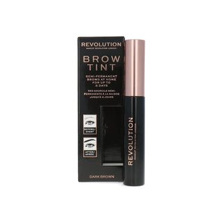 Makeup Revolution ג'ל גבות לצביעת גבות חום כהה 6 מ"ל