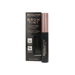 Makeup Revolution ג'ל גבות לצביעת גבות חום בינוני 6 מ"ל