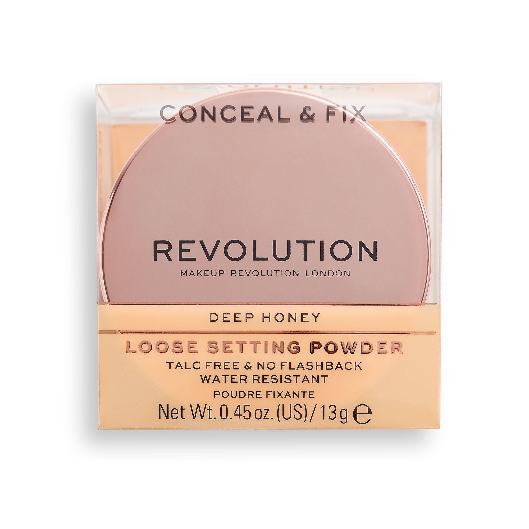 Makeup Revolution 修正和修复素食散粉蜜色深层 13 克