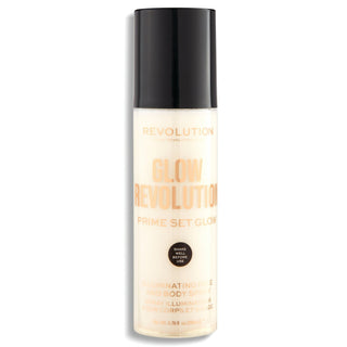 תרסיס הארה טבעוני Makeup Revolution זוהר רבולושן לפנים ולגוף 200 מ"ל