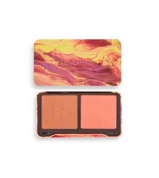 Makeup Revolution ロンドン ネオン ヒート ダイナミック ハイライティング ブラッシュ パレット ピーチ ヒート 56g