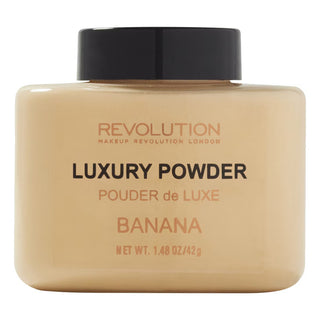 Makeup Revolution Luxury Fix Cipria fissante in polvere libera Banana 32 g