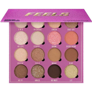Eyeshadow Palette Makeup Revolution Obsession Feels 16 shades