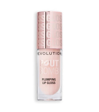Makeup Revolution Pout Bomb, Vegan, Rimpolpante, Lucidalabbra, Milky Sheer Holo, 4,6 ml