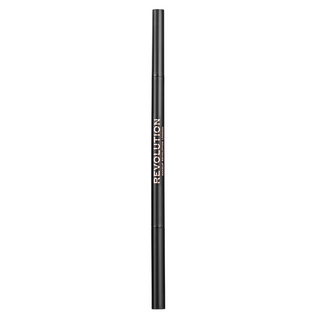 Makeup revolution Precise Brow, Matita e pennello per sopracciglia in crema, vegano, opaco, retrattile 2 in 1, Marrone caldo, 0,05 g