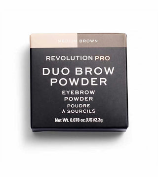 Makeup Revolution REVOLUTION PRO פודרה טבעונית לגבות בצבע חום בינוני 22 גרם