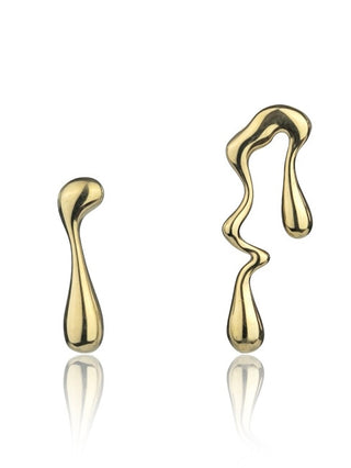 Marc Malone Orecchini Asimmetrici Placcati Oro Orecchini Averie Gold Mce24018G