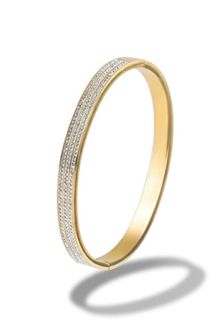 Marc malone Shiny solid gold-plated steel Bracciale Cecilia MCB250398G