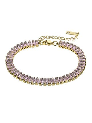 Marc Malone Bracciale Tennis Scintillante Con Zirconi Rosa Chiaro Braelynn Mcb24036G