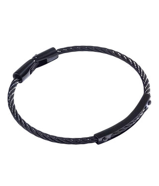 Marc Malone Bracciale Da Uomo In Acciaio Nero Mcgb5002B