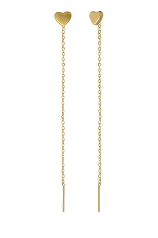 Marc Malone Orecchini A Catena Lunga Con Cuore Mce250388G