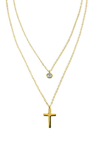 Marc malone Double cross Collana Ginevra MCN260626G