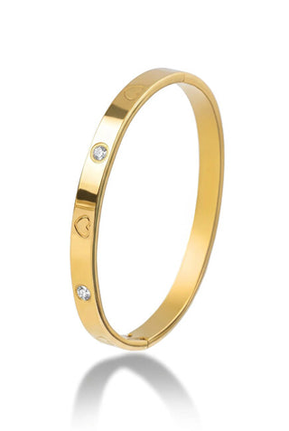 Marc malone Elegant solid Bracciale with crystals MCB250404G
