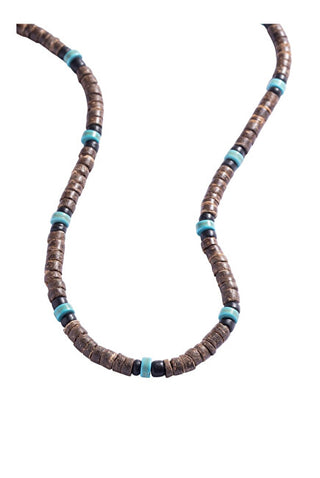 Marc Malone Collana Di Perline Con Turchese Per Uomo Mcgn5080