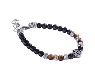 Marc Malone Bracciale Con Perline Di Occhio Di Tigre Mcgb5018