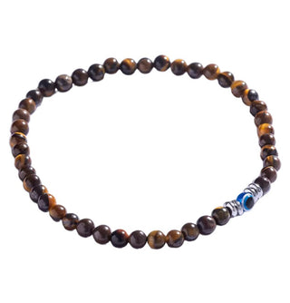 Marc Malone Bracciale Con Perline In Occhio Di Tigre Per Uomo Mcgb5093