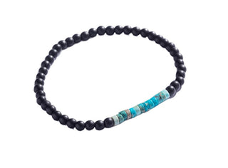 Marc Malone Bracciale Con Perline E Turchese Per Uomo Mcgb5101