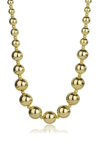Marc Malone Collar con esferas macizas Aylin Gold Necklace Mcn24006G 