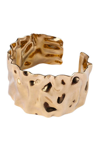 Marc Malone Bracciale Aperto Massiccio Gleam Gold Mcb250337G