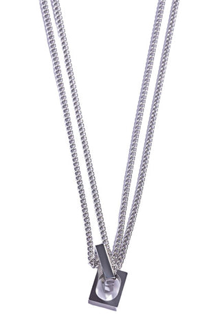 Marc Malone Collar Doble Moderna Para Hombre Mcgn5056S 