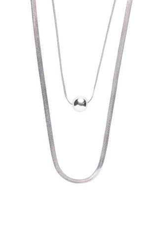 Marc malone Fashionable steel Collana Luna Silver Collana MCN250257S