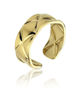 Marc Malone Anello Aperto Placcato Oro Eliza Gold Ring Mcr23014G