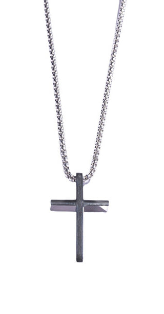 Marc Malone Collana In Acciaio Senza Tempo Croce Mcgn5048S