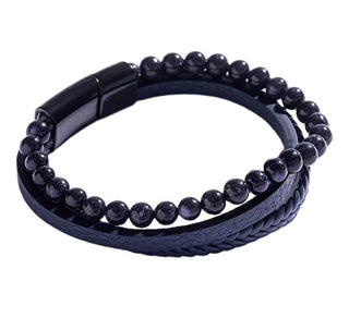 Marc malone Timeless triple Bracciale da uomo MCGB5036
