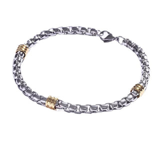 Marc Malone Bracciale Bicolore In Acciaio Per Uomo Mcgb5072Sg