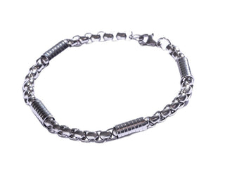 Marc Malone Bracciale Uomo In Acciaio Mcgb5062S - Lunghezza: 19 Cm