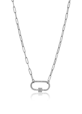 Marc Malone Collana Originale In Acciaio Hailey Silver Necklace Mcn23016S