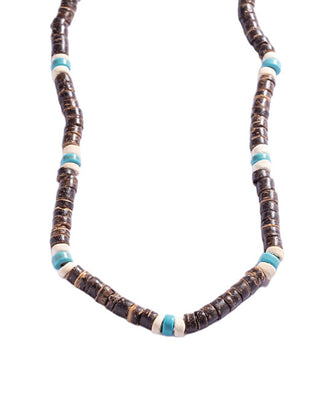 Marc malone da uomo beaded Collana con turquoise MCGN5079