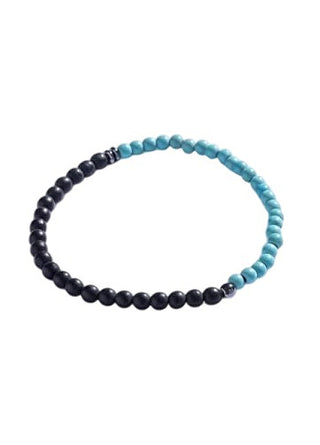 Marc malone da uomo beaded Bracciale con turquoise MCGB5108