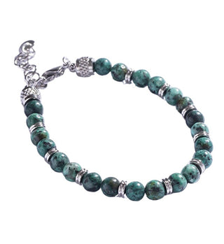 Marc malone da uomo beaded Bracciale con African jasper MCGB5015