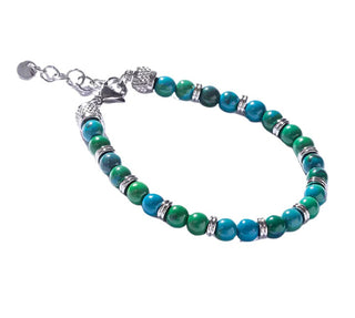 Marc Malone Bracciale Da Uomo Con Perline E Crisocolla Artificiale Mcgb5014