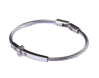 Marc Malone Bracciale In Acciaio Da Uomo Mcgb5001S