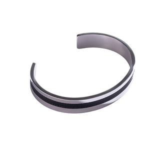 Marc Malone Bracciale Aperto In Acciaio Da Uomo Mcgb5003Sb