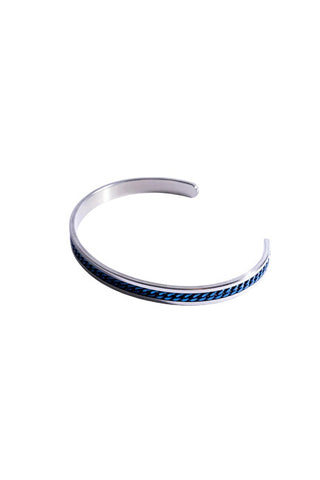 Marc malone Men's open steel Bracciale Dante Link MCGB6122