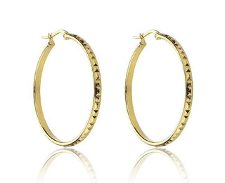 Marc Malone Addison Gold Plated Hoop Earrings Mce23017G 