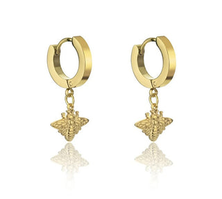 Marc malone Gold-plated hoop Orecchini Bee Kinsley MCE23032G