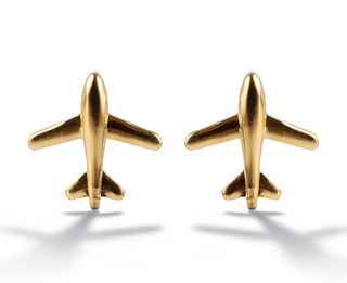 Marc Malone Boucles d'oreilles plaquées or Airplanes Solan Mce250302G 