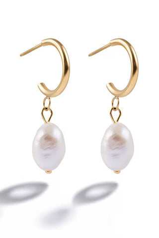 Marc Malone Orecchini Placcati Oro Con Perla Artificiale Mistré Mce250370G