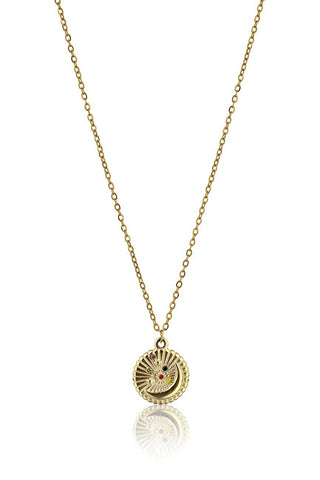 Marc malone Gold-plated da donna Collana con crystals Aubrey MCN23004G