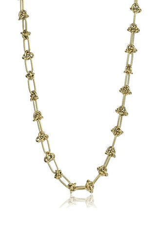 Marc Malone Collana In Acciaio Placcato Oro Jordan Gold Necklace Mcn24011G