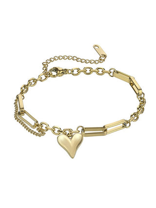 Marc malone Gold-plated Bracciale with a heart Scarlet Gold Bracciale MCB24003G
