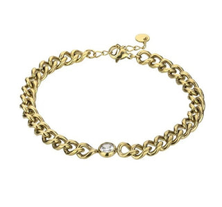Marc Malone Bracciale Kendall White Placcato Oro Di Qualità Mcb23079G