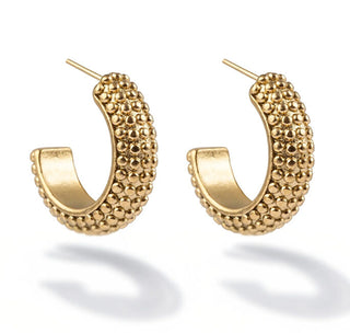 Marc Malone Boucles d'oreilles élégantes plaquées or Nioré Mce250345G 